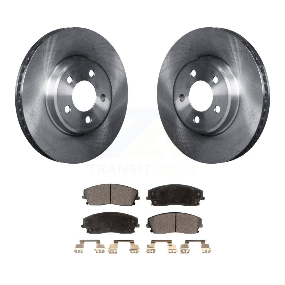 Front Disc Brake Rotors And Semi-Metallic Pads Kit For Dodge Charger Chrysler 300 Challenger Magnum K8F-100215 by Transit Auto