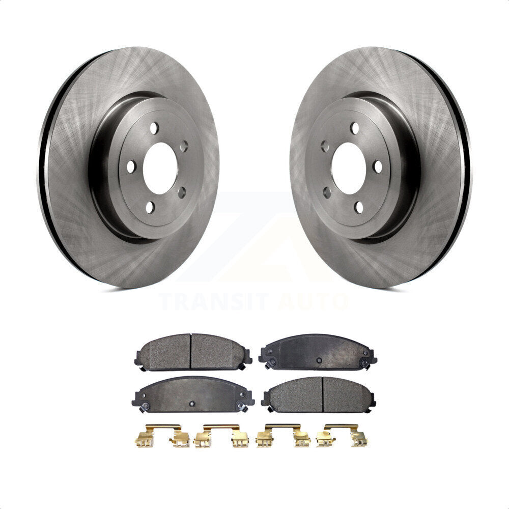 Front Disc Brake Rotors And Semi-Metallic Pads Kit For Dodge Charger Chrysler 300 Challenger Magnum K8F-100217 by Transit Auto