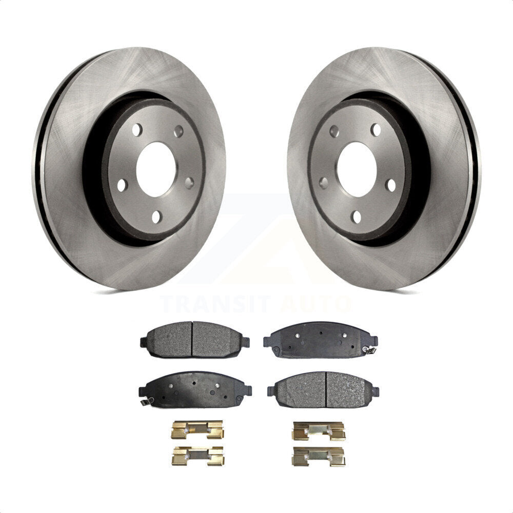 Front Disc Brake Rotors And Semi-Metallic Pads Kit For Jeep Grand Cherokee Commander K8F-100219 by Transit Auto