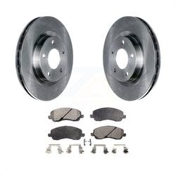 Front Disc Brake Rotors And Semi-Metallic Pads Kit For Jeep Dodge Patriot Mitsubishi Chrysler Compass Avenger 200 Caliber Outlander Sport Sebring Lancer RVR K8F-100224