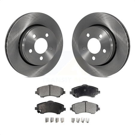 Front Disc Brake Rotors And Semi-Metallic Pads Kit For Jeep Liberty Dodge Nitro K8F-100226 by Transit Auto