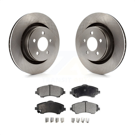 Front Disc Brake Rotors And Semi-Metallic Pads Kit For Jeep Liberty Dodge Nitro With 332mm Diameter Rotor K8F-100230 by Transit Auto