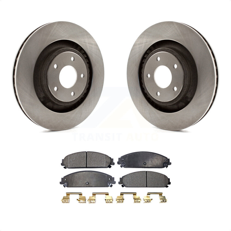 Front Disc Brake Rotors And Semi-Metallic Pads Kit For Dodge Chrysler 200 Avenger Caliber K8F-100232 by Transit Auto