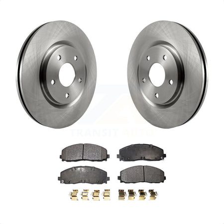 Front Disc Brake Rotors And Semi-Metallic Pads Kit For Dodge Grand Caravan Chrysler Journey Town & Country Pacifica Ram C/V Volkswagen Routan Voyager K8F-100239 by Transit Auto