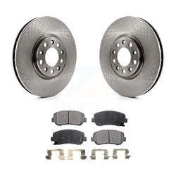 Front Disc Brake Rotors And Semi-Metallic Pads Kit For Dodge Dart Chrysler 200 K8F-100240