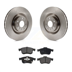 Front Disc Brake Rotors And Semi-Metallic Pads Kit For 2014-2020 Fiat 500L K8F-100244
