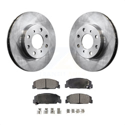 Front Disc Brake Rotors And Semi-Metallic Pads Kit For Honda Civic del Sol CRX K8F-100261