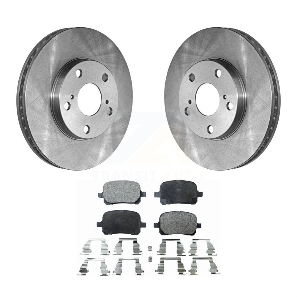 Front Disc Brake Rotors And Semi-Metallic Pads Kit For Toyota Camry Avalon Lexus ES300 Solara K8F-100268 by Transit Auto