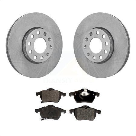 Front Disc Brake Rotors And Semi-Metallic Pads Kit For Volkswagen Passat Audi A4 K8F-100279 by Transit Auto