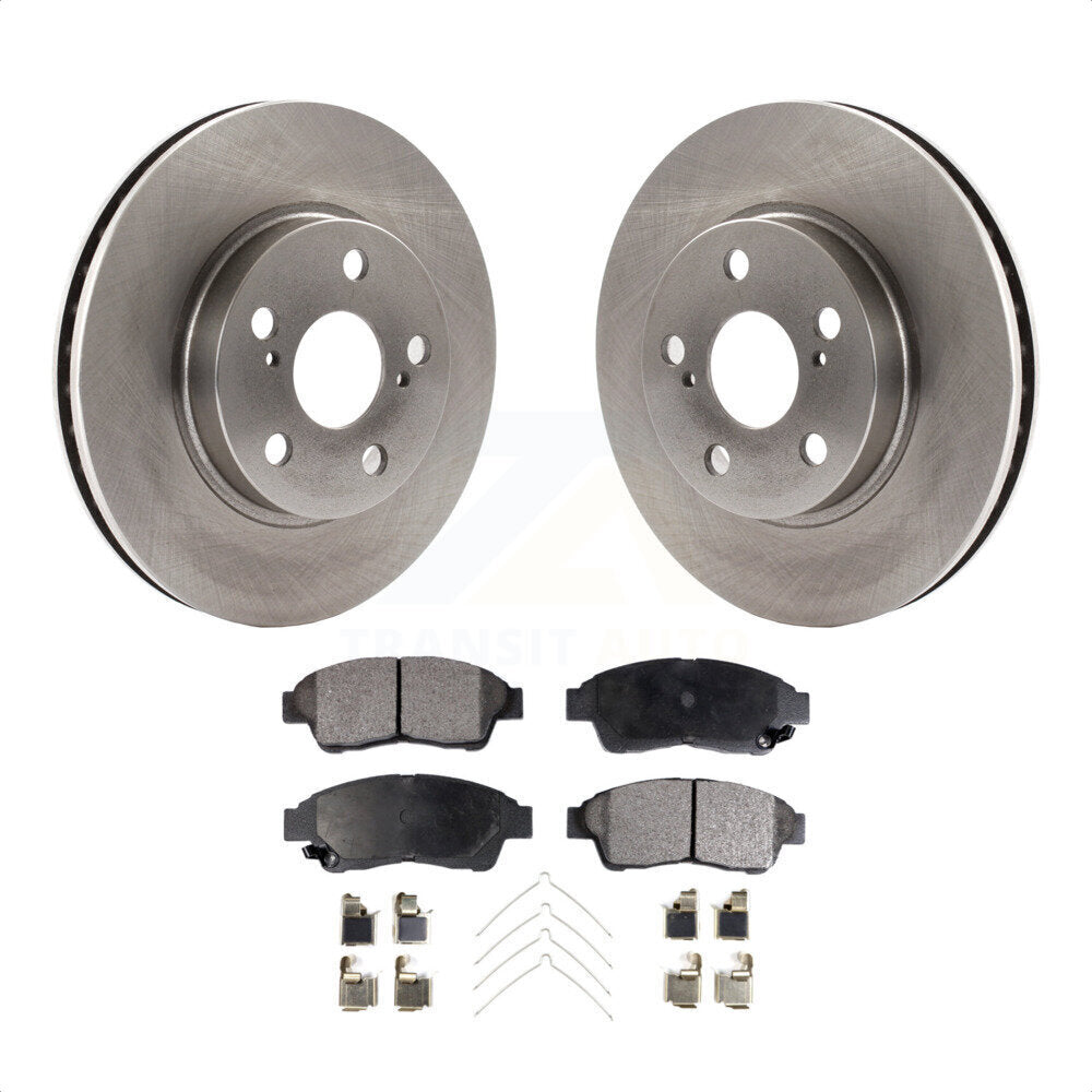 Front Disc Brake Rotors And Semi-Metallic Pads Kit For 1994-1997 Toyota Celica ST K8F-100285 by Transit Auto