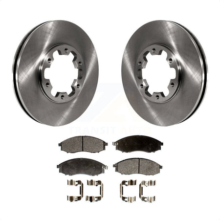 Front Disc Brake Rotors And Semi-Metallic Pads Kit For Nissan Xterra Frontier K8F-100290 by Transit Auto