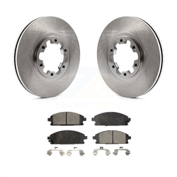 Front Disc Brake Rotors And Semi-Metallic Pads Kit For Nissan Pathfinder INFINITI QX4 K8F-100305