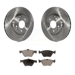 Front Disc Brake Rotors And Semi-Metallic Pads Kit For Mercedes-Benz E320 Chrysler Crossfire CLK320 CLK430 E430 SLK320 E300 K8F-100307