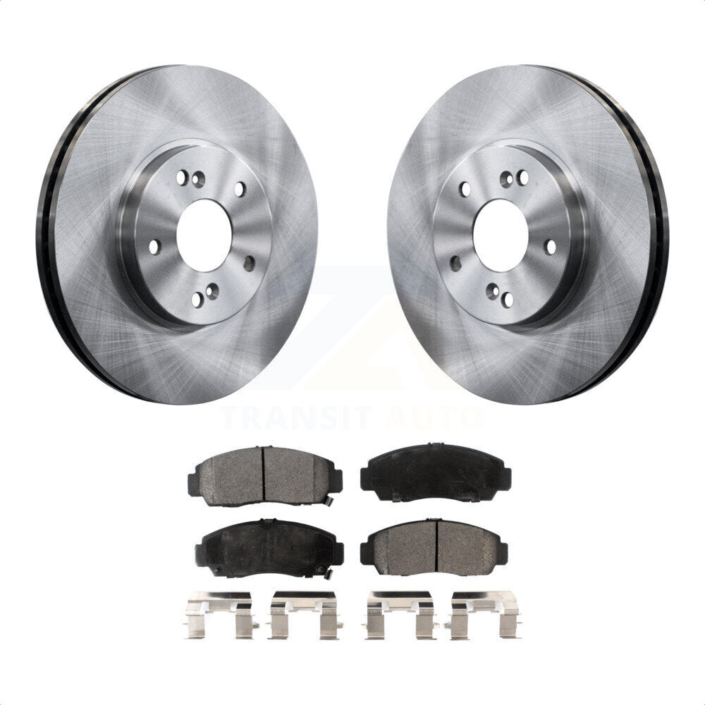 Front Disc Brake Rotors And Semi-Metallic Pads Kit For Honda Accord Acura TL TSX CL K8F-100315 by Transit Auto