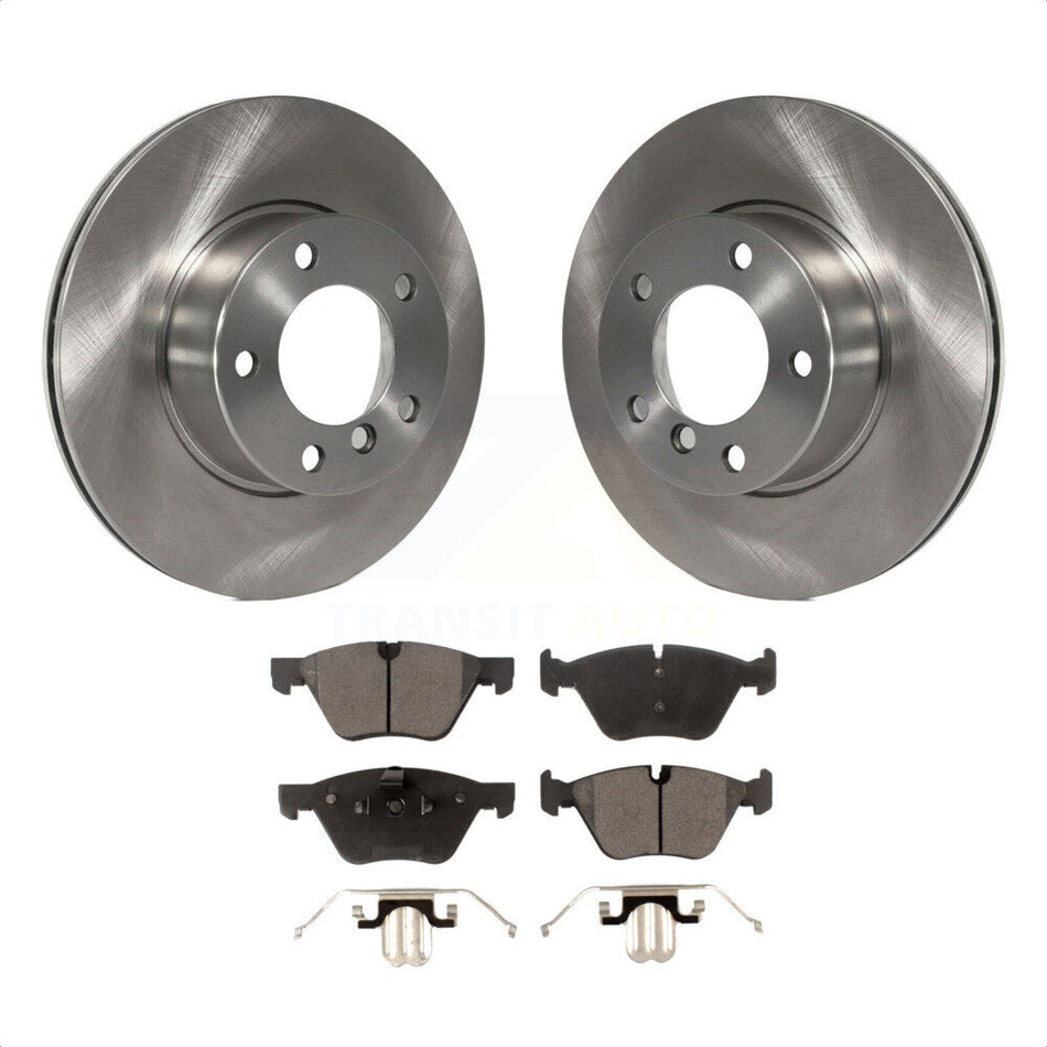 Front Disc Brake Rotors And Semi-Metallic Pads Kit For BMW 528i 525i K8F-100319 by Transit Auto