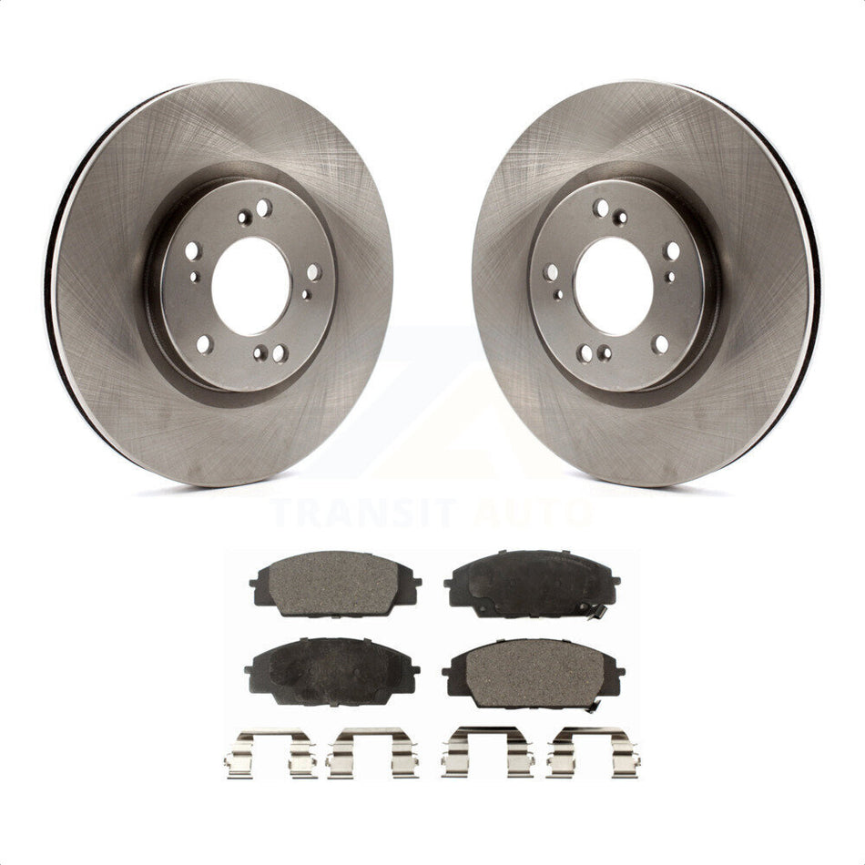 Front Disc Brake Rotors And Semi-Metallic Pads Kit For 2000-2009 Honda S2000 K8F-100330 by Transit Auto