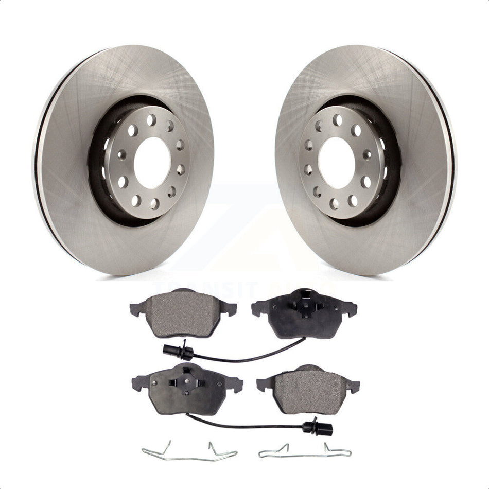 Front Disc Brake Rotors And Semi-Metallic Pads Kit For Audi A4 Quattro A6 S4 S6 K8F-100337 by Transit Auto