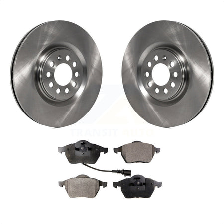 Front Disc Brake Rotors And Semi-Metallic Pads Kit For Volkswagen Jetta Audi Golf TT Quattro K8F-100340 by Transit Auto