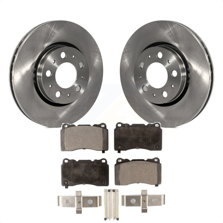 Front Disc Brake Rotors And Semi-Metallic Pads Kit For 2005-2007 Volvo V70 R With 286mm Diameter Rotor K8F-100349 by Transit Auto