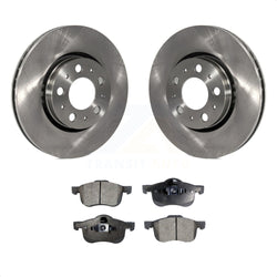 Front Disc Brake Rotors And Semi-Metallic Pads Kit For Volvo S60 V70 XC70 S80 K8F-100350