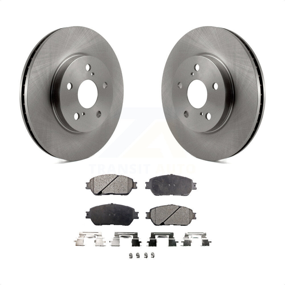 Front Disc Brake Rotors And Semi-Metallic Pads Kit For Toyota Sienna Camry Avalon Solara Lexus ES300 K8F-100361 by Transit Auto