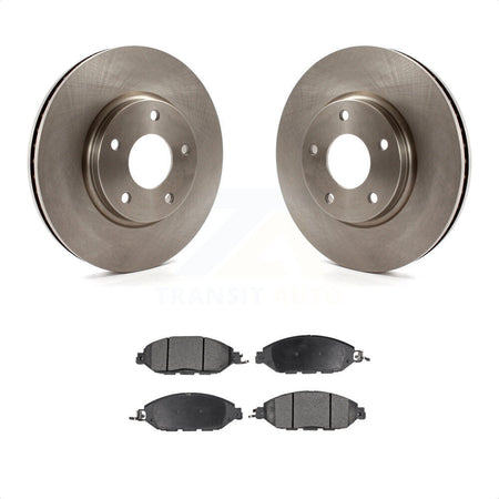 Front Disc Brake Rotors And Semi-Metallic Pads Kit For 2016 Nissan Pathfinder From 11 15 K8F-100379 by Transit Auto