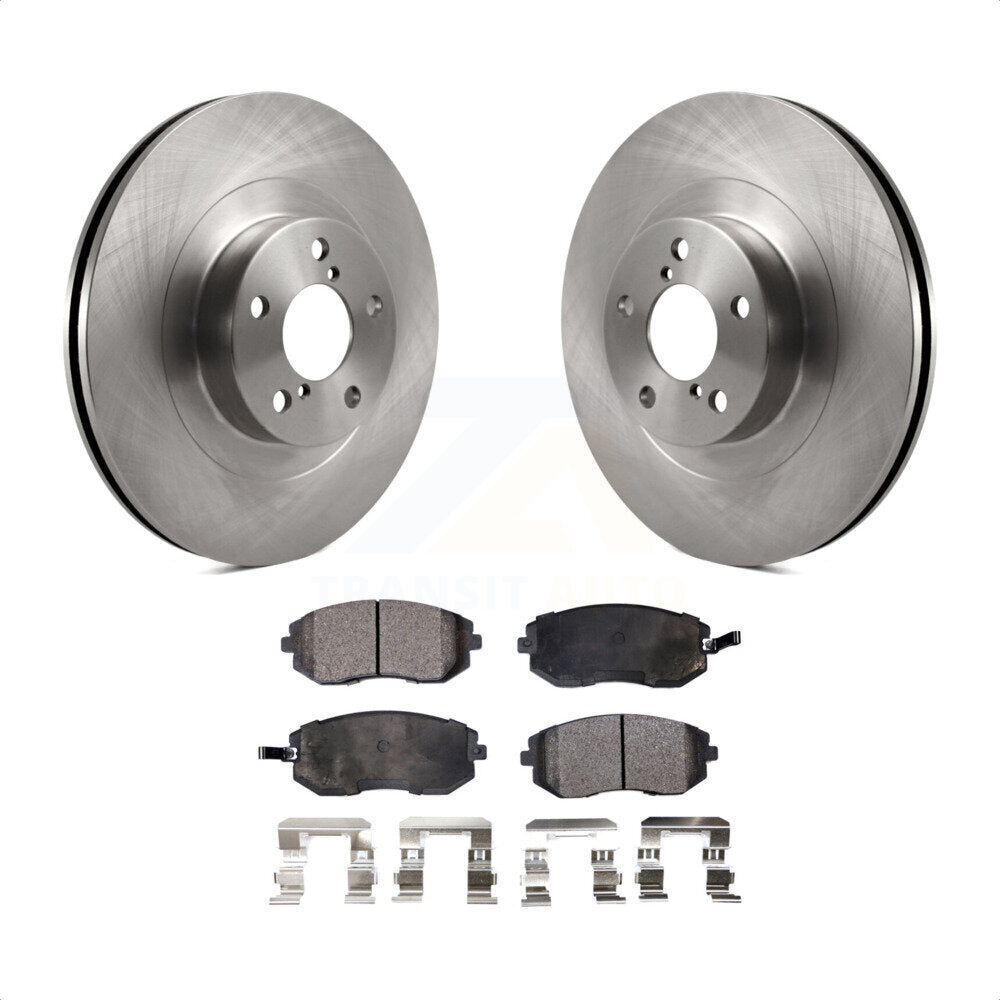 Front Disc Brake Rotors And Semi-Metallic Pads Kit For Subaru Forester Outback Impreza Legacy Baja Saab 9-2X K8F-100387 by Transit Auto