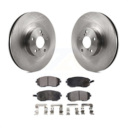 Front Disc Brake Rotors And Semi-Metallic Pads Kit For Subaru Forester Outback Impreza Legacy Baja Saab 9-2X K8F-100387