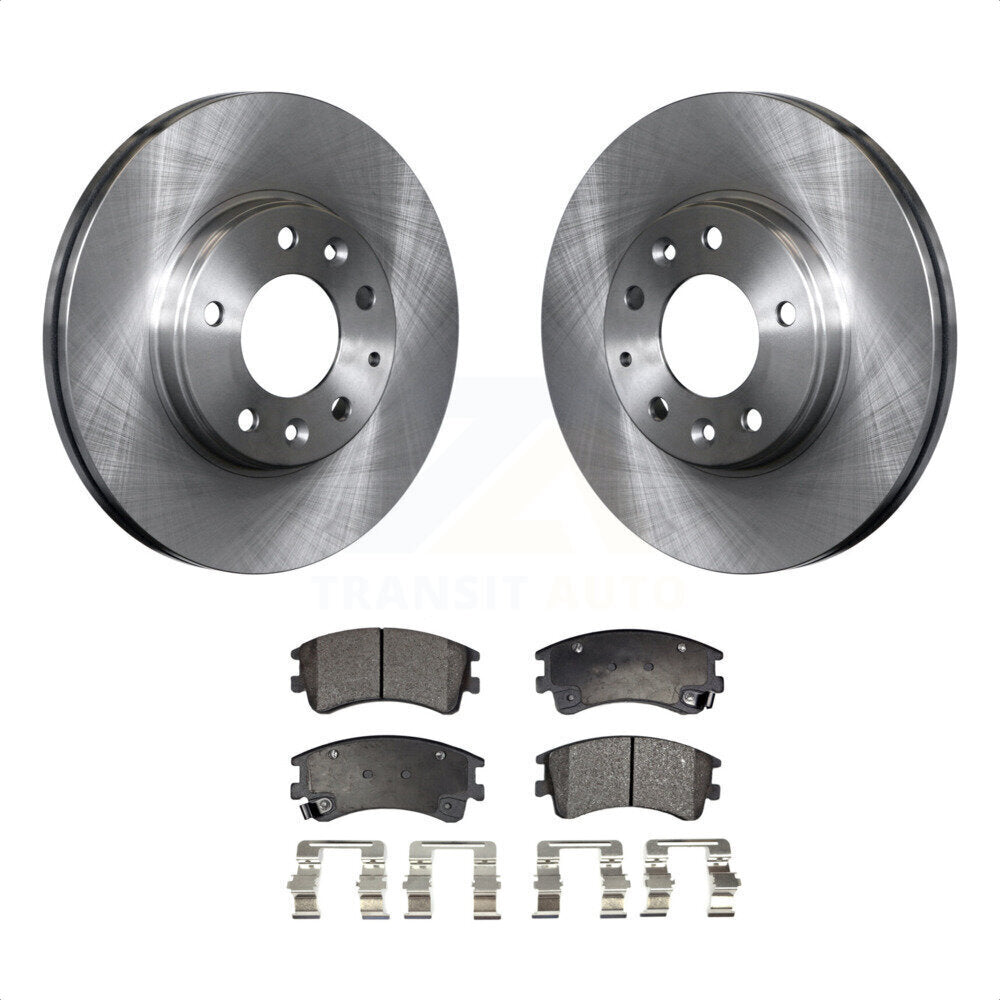 Front Disc Brake Rotors And Semi-Metallic Pads Kit For 2003-2005 Mazda 6 K8F-100408 by Transit Auto