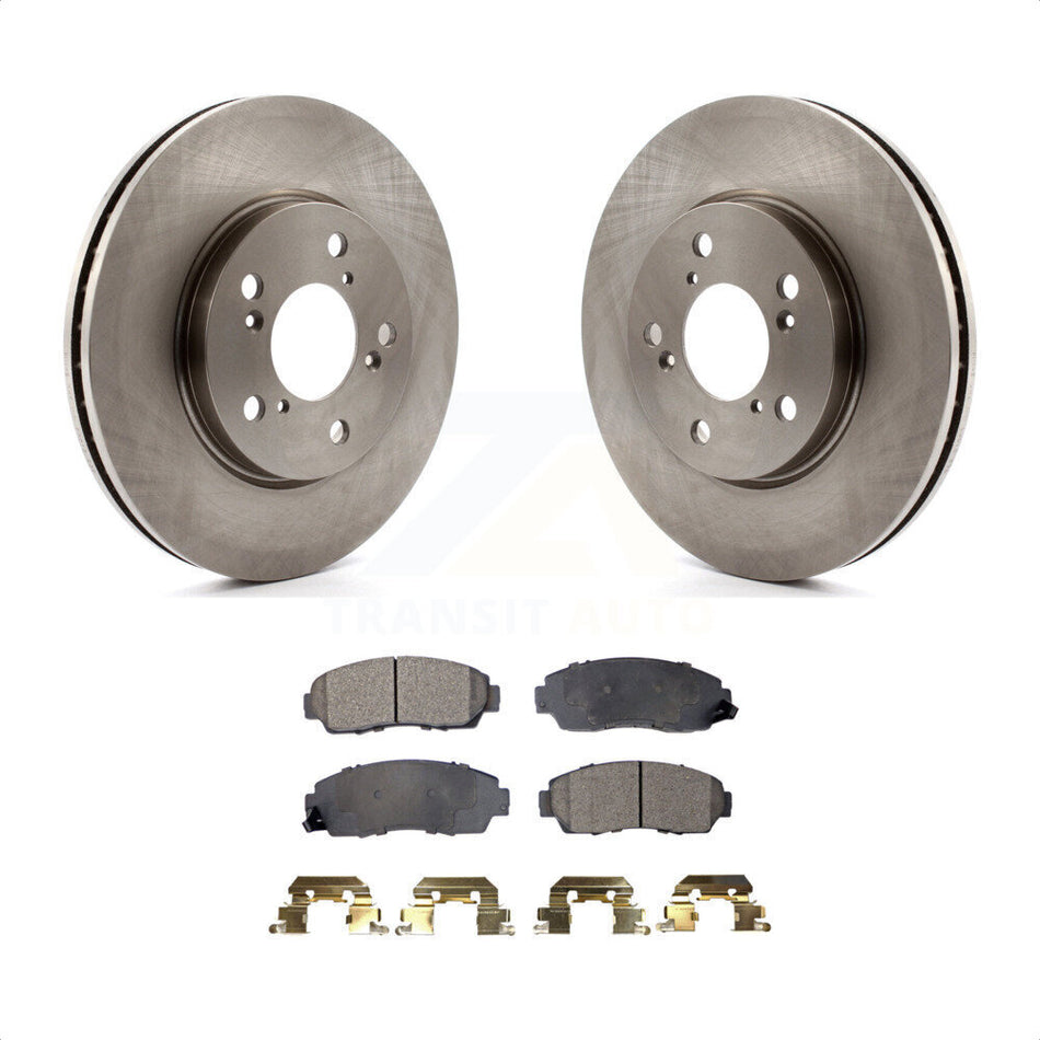 Front Disc Brake Rotors And Semi-Metallic Pads Kit For 2005-2010 Honda Odyssey K8F-100409 by Transit Auto