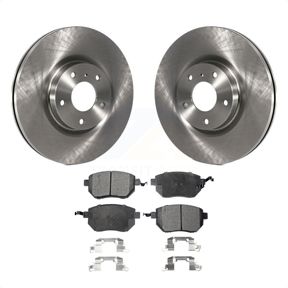 Front Disc Brake Rotors And Semi-Metallic Pads Kit For Nissan Murano Altima Maxima K8F-100412 by Transit Auto