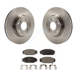 Front Disc Brake Rotors And Semi-Metallic Pads Kit For Honda Civic Acura RSX CSX K8F-100414