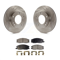 Front Disc Brake Rotors And Semi-Metallic Pads Kit For 2003-2006 Kia Sorento K8F-100419