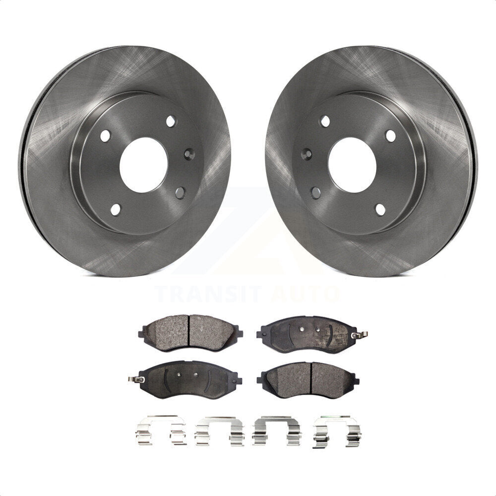 Front Disc Brake Rotors And Semi-Metallic Pads Kit For Suzuki Forenza Reno Chevrolet Optra K8F-100422 by Transit Auto