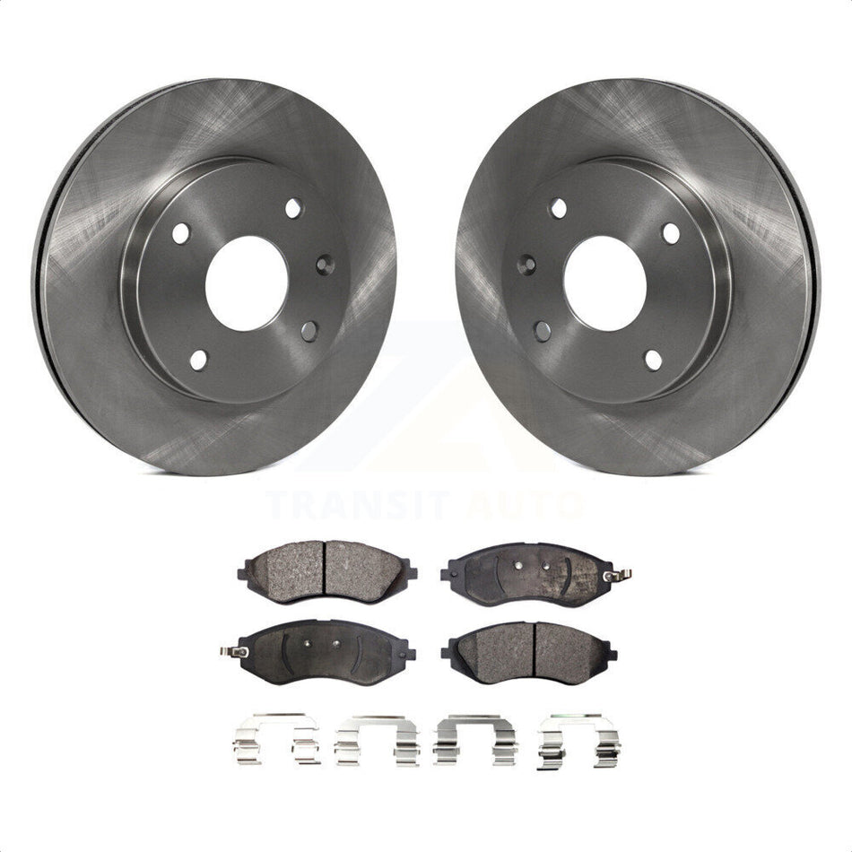 Front Disc Brake Rotors And Semi-Metallic Pads Kit For Suzuki Forenza Reno Chevrolet Optra K8F-100422 by Transit Auto