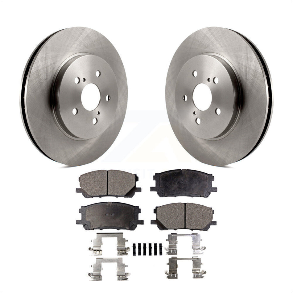 Front Disc Brake Rotors And Semi-Metallic Pads Kit For Lexus Toyota Highlander RX350 RX330 RX400h K8F-100423 by Transit Auto