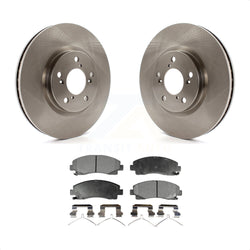 Front Disc Brake Rotors And Semi-Metallic Pads Kit For 2006-2014 Honda Ridgeline K8F-100425