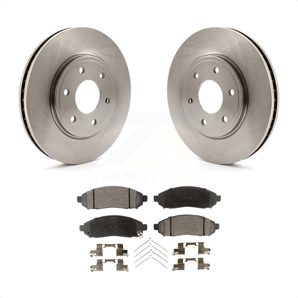 Front Disc Brake Rotors And Semi-Metallic Pads Kit For Nissan Frontier Suzuki Equator 2.5L K8F-100429 by Transit Auto