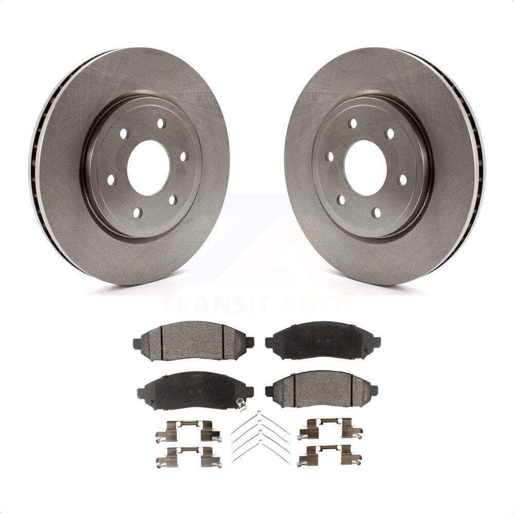 Front Disc Brake Rotors And Semi-Metallic Pads Kit For Nissan Frontier Pathfinder Xterra Suzuki Equator K8F-100431 by Transit Auto