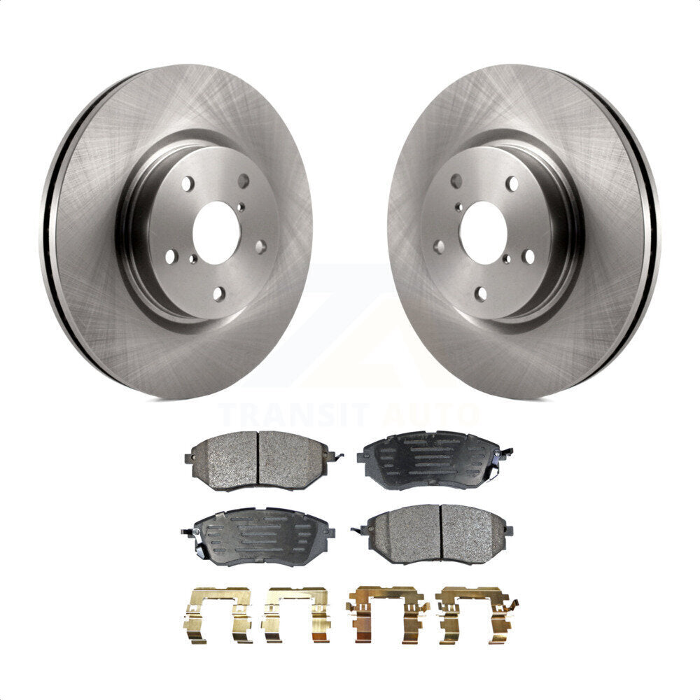 Front Disc Brake Rotors And Semi-Metallic Pads Kit For Subaru Outback Legacy WRX Tribeca B9 K8F-100433 by Transit Auto