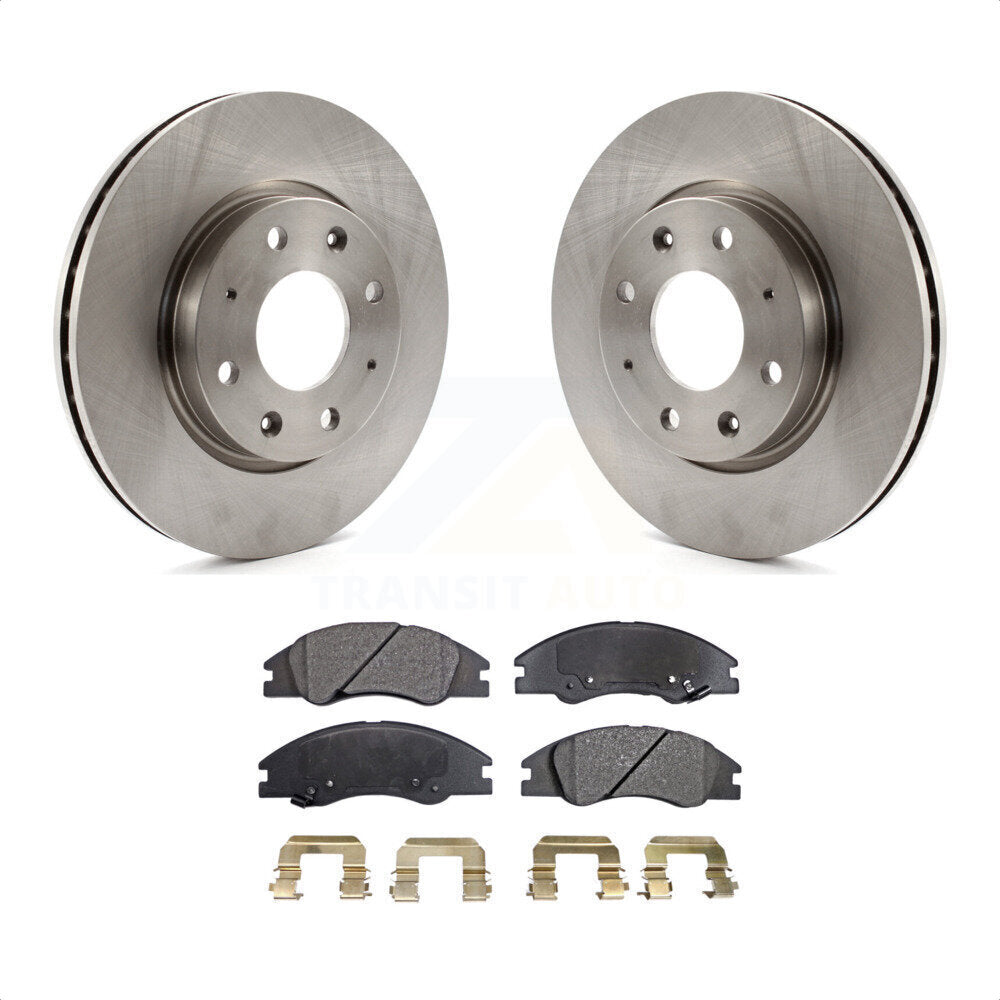 Front Disc Brake Rotors And Semi-Metallic Pads Kit For Kia Spectra Spectra5 K8F-100438 by Transit Auto