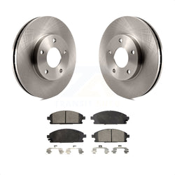 Front Disc Brake Rotors And Semi-Metallic Pads Kit For 2004-2006 Nissan X-Trail K8F-100439