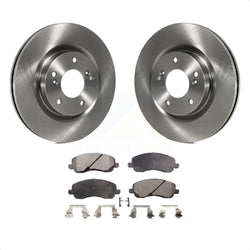 Front Disc Brake Rotors And Semi-Metallic Pads Kit For Mitsubishi Galant Eclipse K8F-100446