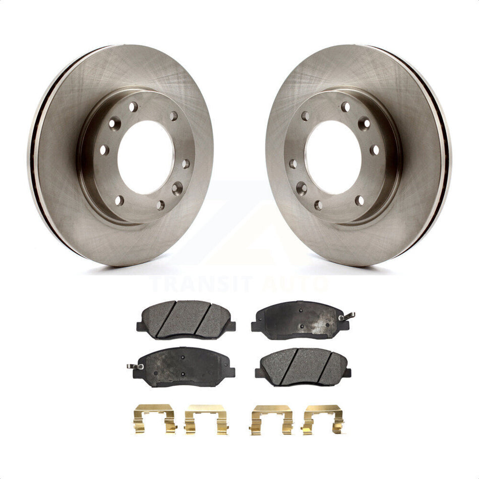 Front Disc Brake Rotors And Semi-Metallic Pads Kit For Kia Sedona Hyundai Entourage K8F-100463 by Transit Auto