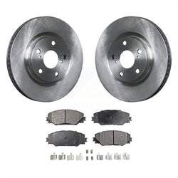 Front Disc Brake Rotors And Semi-Metallic Pads Kit For Toyota RAV4 Scion tC Matrix Pontiac Vibe Corolla iM Mirai K8F-100465