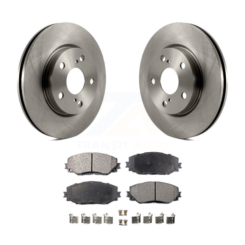 Front Disc Brake Rotors And Semi-Metallic Pads Kit For Toyota RAV4 Scion xB Prius V Lexus HS250h K8F-100469 by Transit Auto