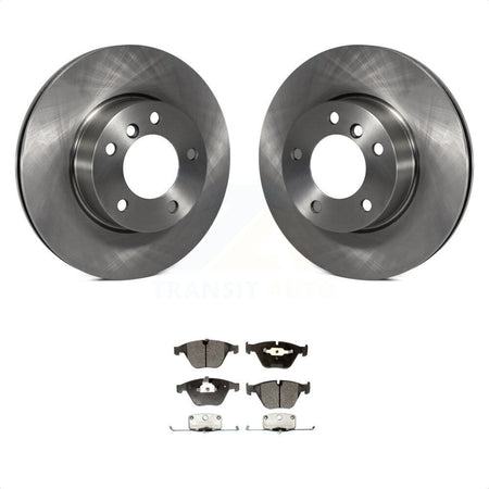 Front Disc Brake Rotors And Semi-Metallic Pads Kit For 2007 BMW 323i With 312mm Diameter Rotor K8F-100472 by Transit Auto