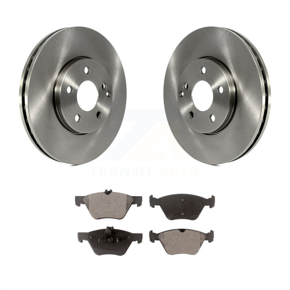 Front Disc Brake Rotors And Semi-Metallic Pads Kit For Mercedes-Benz E350 E320 E300 K8F-100478 by Transit Auto