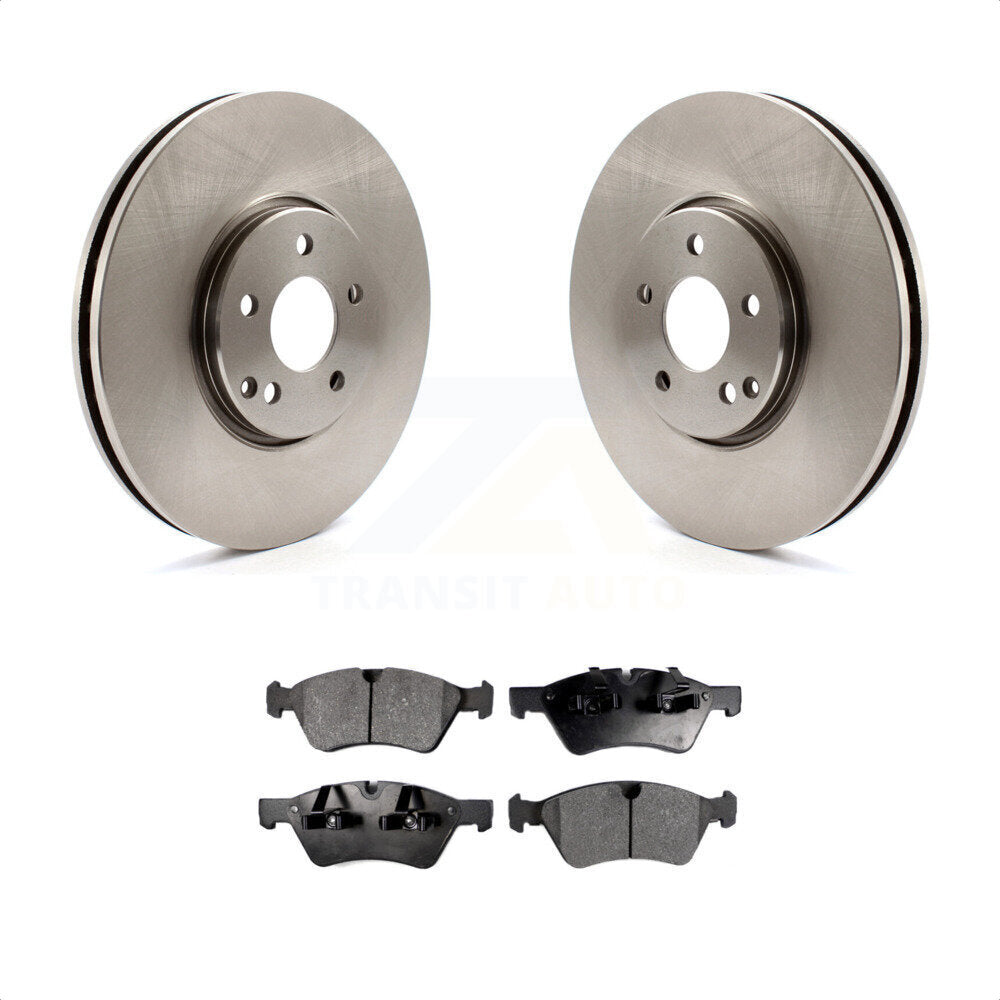 Front Disc Brake Rotors And Semi-Metallic Pads Kit For Mercedes-Benz E550 E500 AWD K8F-100481 by Transit Auto