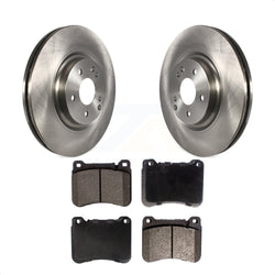 Front Disc Brake Rotors And Semi-Metallic Pads Kit For Mercedes-Benz C230 CLK350 C320 SLK350 SLK300 K8F-100482